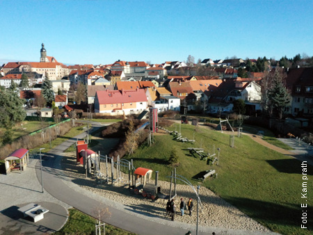 Blick zum Schloss
