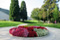 Rondel mit Wechselbeetbepflanzung