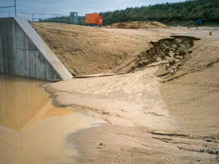 Erosionen vor der Sicherung