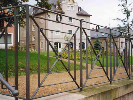 Detail Zaunkonstruktion